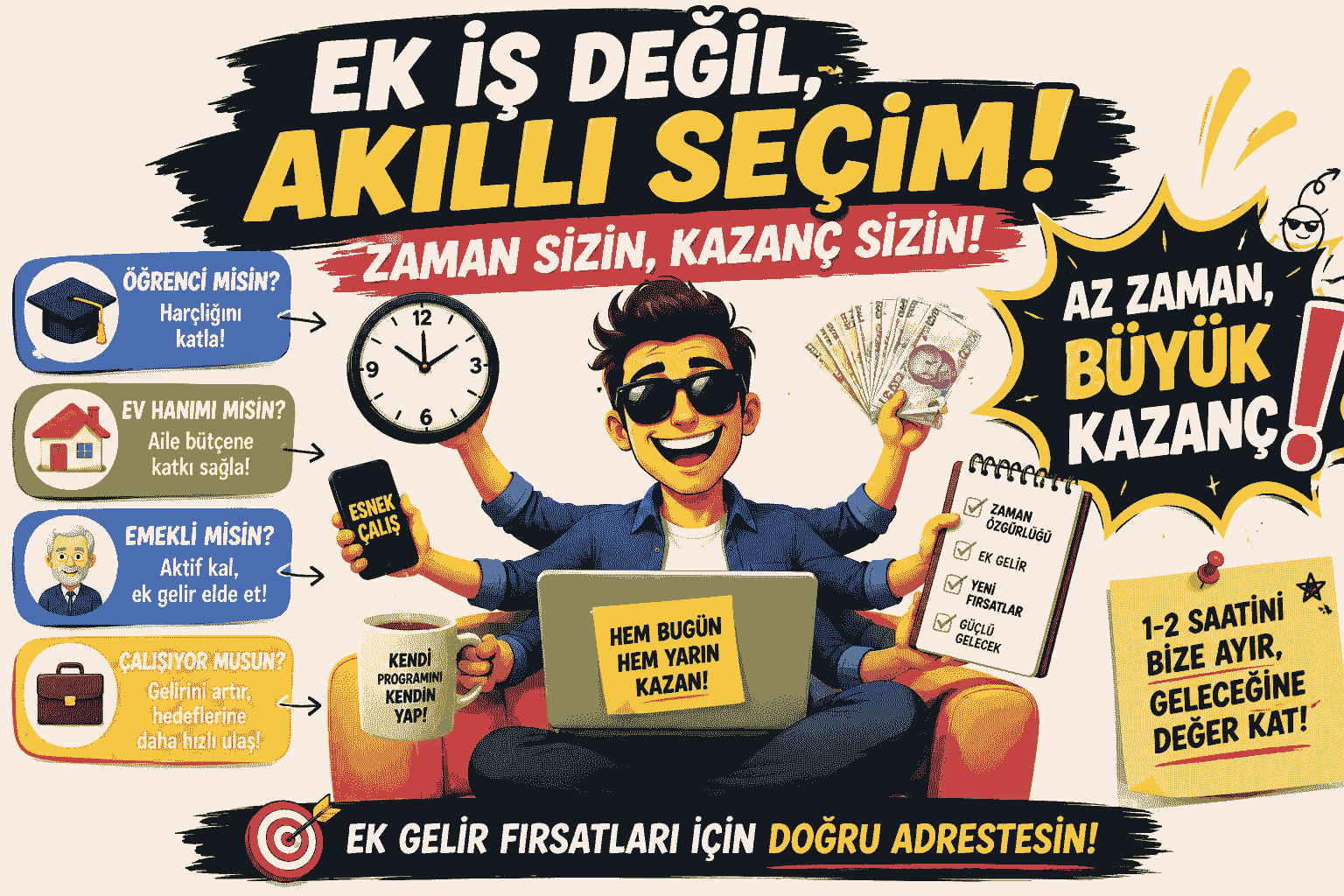 Ek İş, Ek Gelir ve Part Time İş Fırsatları